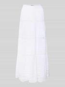 Neo Noir Maxirock mit elastischem Bund Modell 'Felicia' in Weiss, Größ...