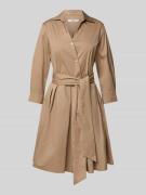 0039 Italy Knielanges Hemdblusenkleid aus Baumwolle-Mix Modell 'JULE' ...