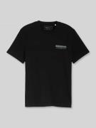 Tom Tailor Denim Regular Fit T-Shirt aus reiner Baumwolle in Black, Gr...