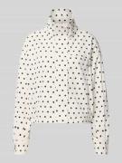 Neo Noir Jacke mit Stehkragen Modell 'CALLISA DOT' in Weiss, Größe 34