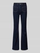 Tom Tailor Denim Flared Fit Jeans aus Baumwoll-Mix in Dunkelblau, Größ...