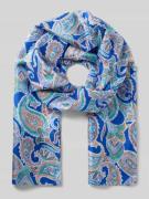 Codello Seidenschal mit Allover-Paisley-Print Modell 'PONGÉ' in Blau, ...