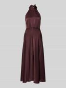 Samsøe Samsøe Satinkleid mit Neckholder Modell 'Modell 'RHEO'' in Bord...