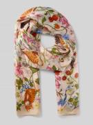 Fraas Stola aus reiner Seide mit floralem Allover-Print in Hellblau, G...