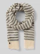 Fraas Leinenschal mit Logo-Detail in Black, Größe 1