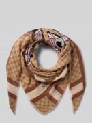JOOP! Schal mit Logo-Print Modell 'Adalia' in Camel, Größe 1