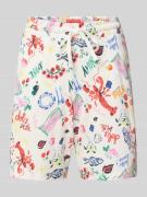 Christian Berg Woman Pyjama-Shorts im Allover-Look mit elastischem Bun...