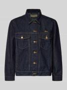 BLKVIS Jeansjacke mit Brusttaschen und Label-Stitching in Black, Größe...