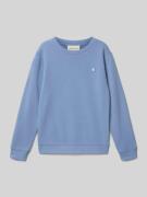 Calvin Klein Jeans Regular Fit Sweatshirt aus Baumwoll-Mix in Hellblau...