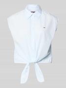 Tommy Jeans Regular Fit Hemdbluse aus reiner Baumwolle in Hellblau, Gr...