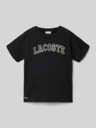 Lacoste Regular Fit T-Shirt aus reiner Baumwolle in Black, Größe 164