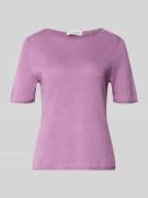 Marc O'Polo Regular Fit Pullover aus Baumwoll-Leinen-Mix in Violett, G...