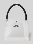 MADS NØRGAARD Handtasche mit Logo-Print Modell 'Craze Vinyl' in Weiss,...