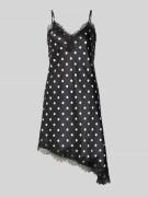 Only Tailliertes Satinkleid mit Spitze Modell 'BELLA' in Black, Größe ...