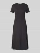 Tommy Hilfiger Midikleid aus reiner Baumwolle in BLACK, Größe L