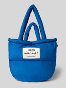 MADS NØRGAARD Handtasche mit Label-Detail und Steppnähten in Ocean, Gr...