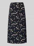 Marc O'Polo Midi-Rock aus reiner Viskose in Marine, Größe 34