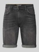 Tom Tailor Regular Fit Jeans Bermudas aus Baumwoll-Mix in Dunkelgrau M...
