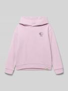 Garcia Regular Fit Hoodie mit Logo-Print in Rosa, Größe 140