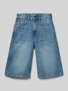 Garcia Straight Fit Bermuda mit Logo-Patch in Blau, Größe 146