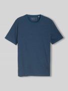Tom Tailor Denim T-Shirt mit Rundhals aus Baumwoll-Mix in Dunkelblau, ...
