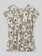 Calvin Klein Womenswear Blusentop mit Allover-Muster in Khaki Melange,...