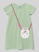 Happy Girls Relaxed Fit Kleid mit Zierbesatz in Schilf, Größe 104