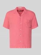 Gant Regular Fit Leinenhemd mit Brusttasche und Label-Stitching in Ros...