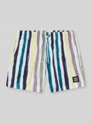 HUGO Badeshorts aus schnell trocknendem Material in Petrol, Größe L