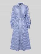 Lauren Ralph Lauren Tailliertes Blusenkleid aus reiner Baumwolle Model...