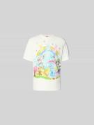 Kenzo T-Shirt mit Allover-Motiv-Print in Offwhite, Größe L