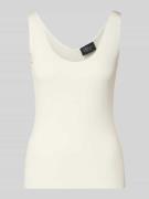 s.Oliver BLACK LABEL Slim Fit Top aus Viskose-Mix in Weiss, Größe 34