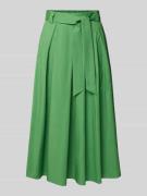 More & More Midirock mit Bindegürtel in Gruen, Größe 38