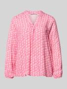 ZABAIONE Bluse aus Viskose mit Serafino-Ausschnitt Modell 'Ja44nina' i...