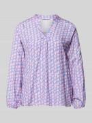 ZABAIONE Bluse aus Viskose mit Serafino-Ausschnitt Modell 'Ja44nina' i...