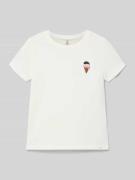 Only Regular Fit T-Shirt aus reiner Baumwolle Modell 'VEGA' in Weiss, ...