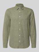 Only & Sons Slim Fit Freizeithemd aus Baumwoll-Leinen-Mix Modell 'CAID...