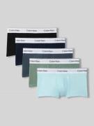 Calvin Klein Underwear Trunks im 5-er-Pack aus Baumwoll-Mix in Hellbla...