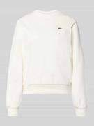 Lacoste Sport Relaxed Fit Sweatshirt aus reiner Baumwolle in Offwhite,...