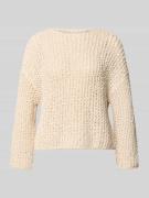 Marc O'Polo Relaxed Fit Pullover aus Baumwoll-Mix in Stein, Größe L