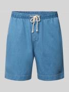 Gant Regular Fit Shorts mit elastischem Bund in Jeansblau, Größe L