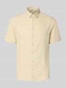 Blend Slim Fit Leinenhemd mit Viskose-Anteil Modell 'Bobby' in Sand, G...