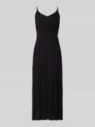 ICHI Midikleid aus Viskose mit tiefem Rückenausschnitt in Black, Größe...