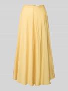 Jake*s Collection Midirock mit rückseitigem Reißverschluss in GELB, Gr...