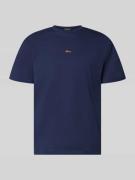 BLKVIS Regular Fit T-Shirt mit Logo-Stitching in Marine, Größe L