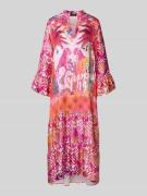 miss goodlife Tunikakleid aus Viskose mit Trompetenärmeln in Rot, Größ...