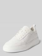 Copenhagen Sneaker aus echtem Leder mit Logo-Detail in Weiss, Größe 40