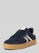 Tamaris Low Top Sneaker aus Rindsleder-Textile-Mix in Marine, Größe 36