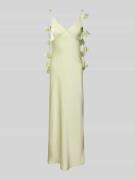 Neo Noir Abendkleid mit floralen Details Modell 'Colly' in Hellgruen, ...