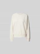 Juvia Sweatshirt mit gerippten Abschlüssen in Ecru, Größe M